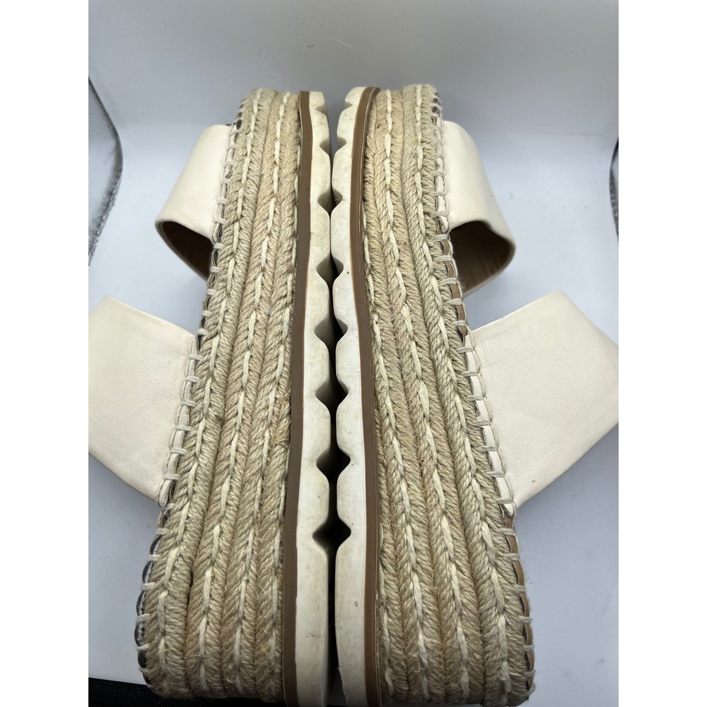 ESPRIT‎ Women Beige Platform Espadrille Slide Sandals Size 9.5M Katalina - Picture 5 of 8